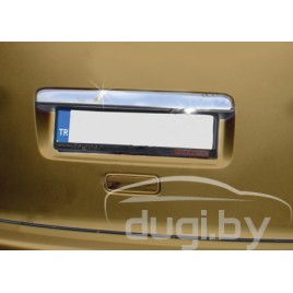 Хром накладка над номером на крышку багажника (нерж.) для Caddy (2010-...)